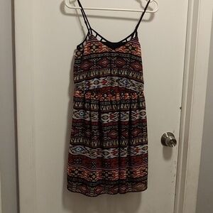 Printed Flowy Mini Dress